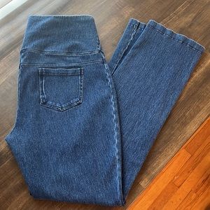 Lysse Pull On Denim Jeans Straight Leg Size Large